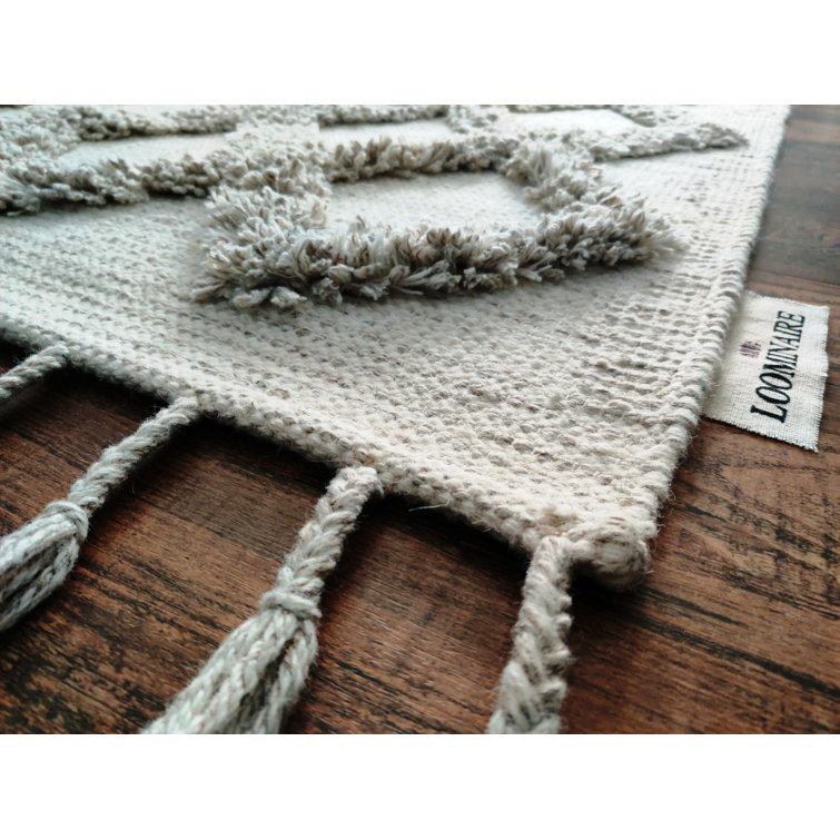 Dakota Fields Clarkrange Handmade Flatweave Wool Ivory Rug Wayfair